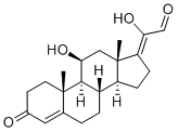 (11β,17Z)-11,20-二羟基-3-氧代-孕甾-4,17(20)-二烯-21-醛分子结构 (CAS 105562-13-8)