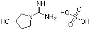 结构式 CAS# 1056471-60-3, 3-羟基-1-甲脒吡咯烷硫酸盐