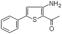 2-乙酰基-3-氨基-5-苯基噻吩分子结构 (CAS 105707-24-2)