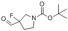 Tert-butyl 3-fluoro-3-formylpyrrolidine-1-carboxylate molecular structure (CAS 1057322-52-7)