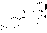 trans-N-[[4-(1,1-Dimethylethyl)cyclohexyl]carbonyl]-D-phenylalanine molecular structure (CAS 105746-46-1)