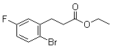 结构式 CAS# 1057674-00-6, 2-溴-5-氟苯丙酸乙酯