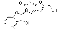6-(Hydroxymethyl)-3-beta-D-ribofuranosylfuro[2,3-d]pyrimidin-2(3H)-one molecular structure (CAS 1058167-74-0)