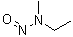 亚硝基甲基乙基胺分子结构 (CAS 10595-95-6)