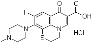 盐酸芦氟沙星分子结构 (CAS 106017-08-7)