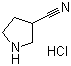 吡咯烷-3-甲腈盐酸盐分子结构 (CAS 10603-53-9)