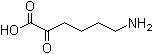 6-氨基-2-氧代己酸分子结构 (CAS 10606-14-1)
