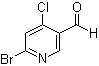6-Bromo-4-chloro-3-pyridinecarboxaldehyde molecular structure (CAS 1060811-24-6)