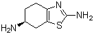 结构式 CAS# 106092-09-5, (S)-2,6-二氨基-4,5,6,7-四氢苯并噻唑