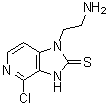 1-(2-Aminoethyl)-4-chloro-1H-imidazo[4,5-c]pyridine-2(3H)-thione molecular structure (CAS 1061318-71-5)