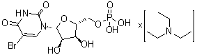 5-Bromo-5'-uridylic acid compd. with N,N-diethylethanamine (1:?) molecular structure (CAS 1061719-00-3)
