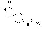 8-Oxo-3,9-diazaspiro[5.5]undecane-3-carboxylic acid 1,1-dimethylethyl ester molecular structure (CAS 1061731-86-9)