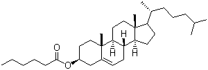 胆甾烯基己酸酯分子结构 (CAS 1062-96-0)