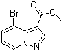 4-Bromopyrazolo[1,5-a]pyridine-3-carboxylic acid methyl ester molecular structure (CAS 1062368-71-1)