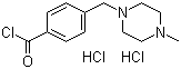 4-(4-甲基哌嗪甲基)苯甲酰氯二盐酸盐分子结构 (CAS 106261-64-7)
