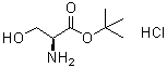 L-丝氨酸叔丁酯盐酸盐分子结构 (CAS 106402-41-9)