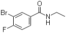 3-Bromo-N-ethyl-4-fluorobenzamide molecular structure (CAS 1065073-98-4)