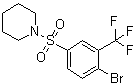 1-[[4-Bromo-3-(trifluoromethyl)phenyl]sulfonyl]piperidine molecular structure (CAS 1065074-37-4)
