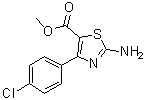 2-氨基-4-(4-氯苯基)-5-噻唑羧酸甲酯分子结构 (CAS 1065074-65-8)