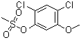 2,4-Dichloro-5-methoxyphenol 1-methanesulfonate molecular structure (CAS 1065074-74-9)