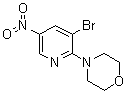 4-(3-Bromo-5-nitro-2-pyridinyl)morpholine molecular structure (CAS 1065074-89-6)