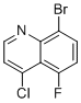 8-Bromo-4-chloro-5-fluoroquinoline molecular structure (CAS 1065093-11-9)
