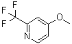 4-甲氧基-2-(三氟甲基)吡啶分子结构 (CAS 1065103-97-0)