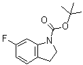 1,1-Dimethylethyl 6-fluoro-2,3-dihydro-1H-indole-1-carboxylate molecular structure (CAS 1065183-64-3)