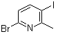 6-Bromo-3-iodo-2-methylpyridine molecular structure (CAS 1065483-59-1)
