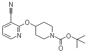 4-[(3-Cyano-2-pyridinyl)oxy]-1-piperidinecarboxylic acid tert-butyl ester molecular structure (CAS 1065484-09-4)