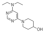 1-[6-(Diethylamino)-4-pyrimidinyl]-4-piperidinol molecular structure (CAS 1065484-22-1)
