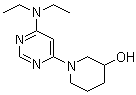 1-[6-(二乙基氨基)-4-嘧啶基]-3-哌啶醇分子结构 (CAS 1065484-23-2)