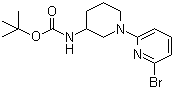 N-[1-(6-Bromo-2-pyridinyl)-3-piperidinyl]carbamic acid tert-butyl ester molecular structure (CAS 1065484-35-6)