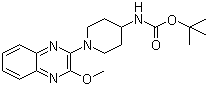 N-[1-(3-甲氧基-2-喹喔啉基)-4-哌啶基]氨基甲酸叔丁酯分子结构 (CAS 1065484-42-5)