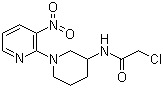 2-Chloro-N-[1-(3-nitro-2-pyridinyl)-3-piperidinyl]acetamide molecular structure (CAS 1065484-48-1)