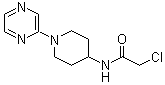 2-氯-N-[1-(2-吡嗪基)-4-哌啶基]乙酰胺分子结构 (CAS 1065484-52-7)