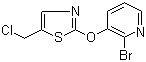 2-Bromo-3-[[5-(chloromethyl)-2-thiazolyl]oxy]pyridine molecular structure (CAS 1065484-69-6)