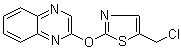 2-[[5-(Chloromethyl)-2-thiazolyl]oxy]quinoxaline molecular structure (CAS 1065484-78-7)