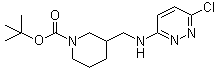 3-[[(6-氯-3-哒嗪基)氨基]甲基]-1-哌啶甲酸叔丁酯分子结构 (CAS 1065485-12-2)