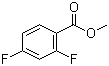 2,4-二氟苯甲酸甲酯分子结构 (CAS 106614-28-2)