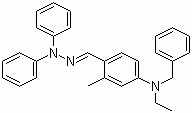 2-Methyl-4-(N-ethyl-N-benzyl)aminobenzoaldehyde-1,1-diphenylhydrazone molecular structure (CAS 106618-38-6)