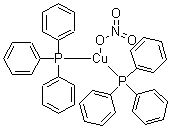 Bis(triphenylphosphine)cuprous nitrate molecular structure (CAS 106678-35-7)