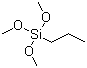 丙基三甲氧基硅烷分子结构 (CAS 1067-25-0)