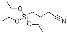 4-(三乙氧基硅烷基)丁腈分子结构 (CAS 1067-47-6)