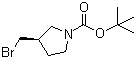 (3S)-3-(Bromomethyl)-1-pyrrolidinecarboxylic acid tert-butyl ester molecular structure (CAS 1067230-64-1)