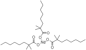 新癸酸钕分子结构 (CAS 106726-11-8)