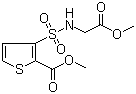 3-磺酰氨基乙酸甲酯-2-噻吩甲酸甲酯分子结构 (CAS 106820-63-7)