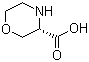 (S)-3-吗啉基羧酸分子结构 (CAS 106825-79-0)