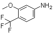 3-甲氧基-4-三氟甲基苯胺分子结构 (CAS 106877-20-7)