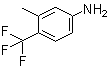 3-甲基-4-三氟甲基苯胺分子结构 (CAS 106877-31-0)